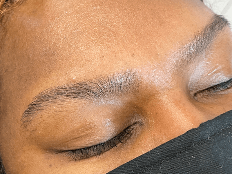 Before Brow Shaping and Tint